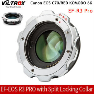 VILTROX EF-R3 Pro Auto lens adapter for Canon EF to RF C70 RED Komodo Cinema