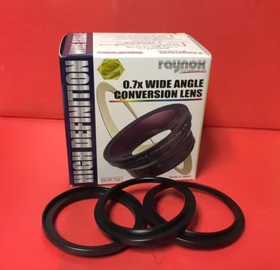 RAYNOX DCR-732 Wide Angle lens 0.7x - 46mm 43mm Canon HV20/GL-1/GL-2 XM-1/XM-2  - Image 1 of 4