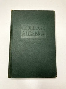 College Algebra Erstausgabe Rosenbach und Whitman 1933 Ginn and Company - Bild 1 von 9