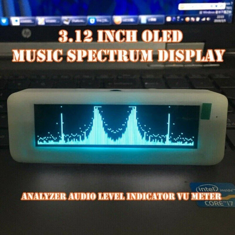 OLED Music Spectrum Display Analyzer Audio Level Indicator VU METER 3.12in 2025 - Image 1 of 4