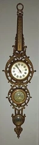 Orologio Da Muro vintage Con Barometro - Foto 1 di 1