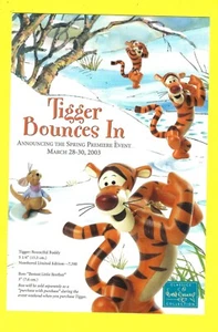 TIGGER BOUNCES IN POST CARD ! CLASSICS OF DISNEY COLLECTION - Picture 1 of 2