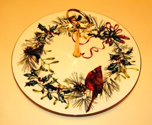 Servidor de saludos de invierno Lenox - 11" - mango central - nuevo - Imagen 1 de 2