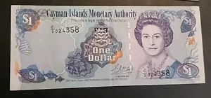 2001 Kayman Islands Monetary Authority banconota da 1 dollaro - Foto 1 di 2