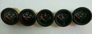 24v Electrical Gauges 52mm - Oil Pressure Oil Temp Fuel Temp Volt gauge - Picture 1 of 5