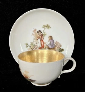 Antique 18th Century Meissen Teacup & Saucer c1763-1773 - Picture 1 of 3