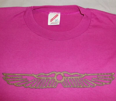 Vtg 80s 90s EGYPT SYMBOL EGYPTIAN ART T SHIRT SzL PINK! USA MADE SINGLE STITCH - Image 1 of 4