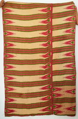 Multi Color High Quality Handmade Indian Vintage Kantha Quilts Bedding Blankets - Image 1 of 2