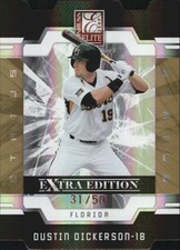 2009 Donruss Elite Extra Edition Status Gold Card #45 Dustin Dickerson/50 