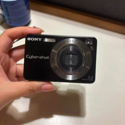 Sony Cybershot DSC-W120 7.2MP CCD Vintage Digital Camera - 100% Working-Black - Image 1 of 4