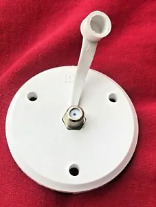 Casa rodante cámper cámper remolque autocaravana con receptáculo de televisión por cable exterior blanco - Imagen 1 de 6