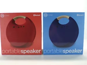 Biconic Wireless Bluetooth Speaker Portable Outdoor Stereo Red & Blue - Picture 1 of 21