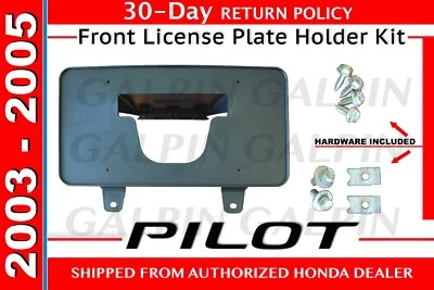 Kit de soporte de matrícula frontal genuino OEM Honda Pilot 2003-2005 soporte Foto 1 de 4