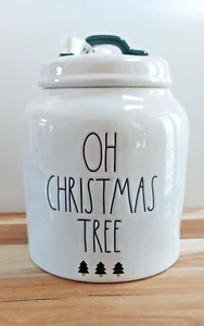 Rae Dunn "OH CHRISTMAS TREE" Weihnachten Mollig Dose Keksdose Neu mit Etikett - Bild 1 von 4