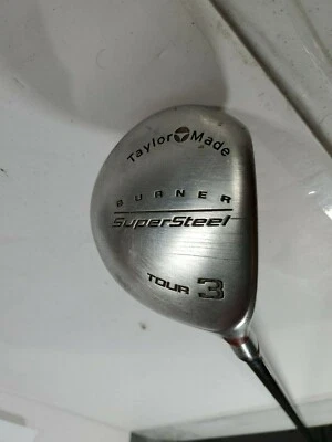TaylorMade BURNER SuperSteel Tour 3 Wood Right Handed S-90 BUBBLE Shaft - Image 1 of 4