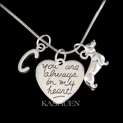 Bassotto Weiner Cane Memoriale Perdita Di Animali Gioielli Collana Ciondolo - Immagine 1 di 4