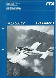 Brochure - FFA - AS202 - Bravo - Swiss Training Aerobatic Aircraft (B629) - Picture 1 of 1