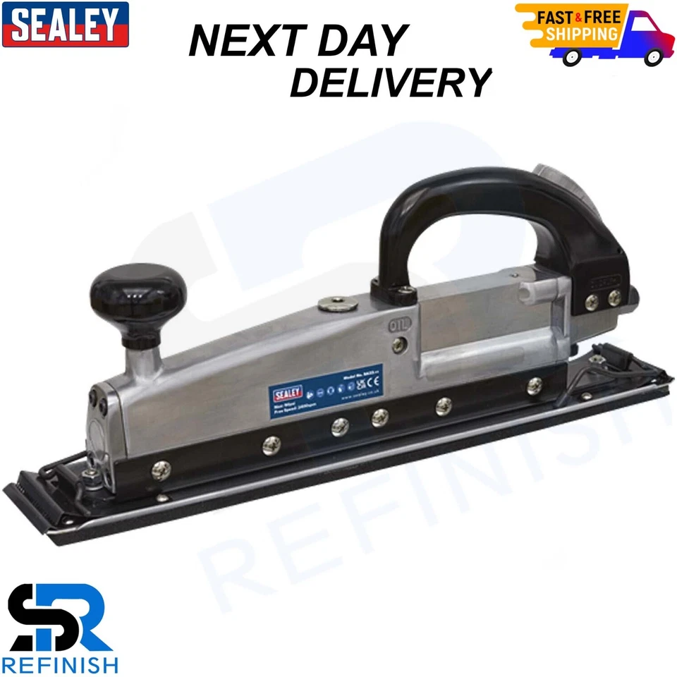 Sealey SA32 Air Long Bed Sander Twin Piston In-line Air Sander (400 x 70mm) - Image 1 of 1