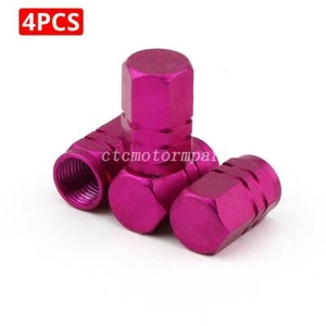 4X Purple Motorcycle Hexagon Tire/Wheel Air Stem Valve Caps for Harley-Davidson - Picture 1 of 3