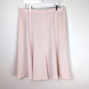Talbots formeller Rock rosa 20 W Chiffon gefüttert Midi A-Linie wie abgebildet - Bild 1 von 11