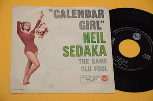 NEIL SEDAKA 7" 45 CALENDAR GIRL 1°STAMPA ORIG ITALIA ANNI '60 - Picture 1 of 1