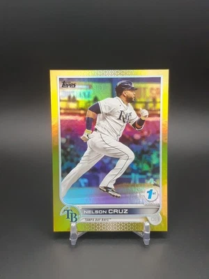 2022 Topps Series 1 1st Edition Gold Nelson Cruz #104 - Image 1 of 2