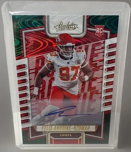 2023 Panini Absolute #162 Felix Anudike-Uzomah Green Waves Rookie RC Auto #10/10 - Bild 1 von 2