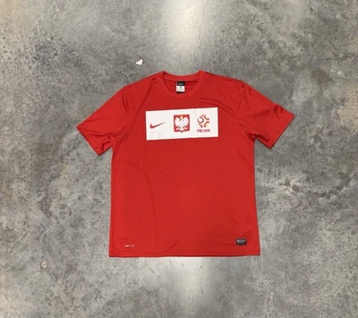 POLAND 2012/2014 AWAY BASIC FOOTBALL SHIRT Glik JERSEY NIKE SIZE XL - Image 1 of 4