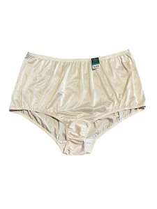 Vanity Fair Brief Panties Womens 5XL Perfectly Yours Ravissant Brief Beige Satin - Picture 1 of 7