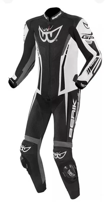 Motorbike Cowhide Leather Racing Suit with Back Hump - Image 1 of 3