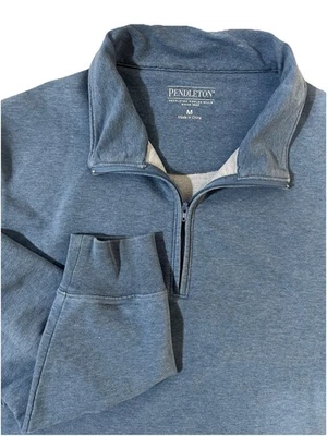 Pendleton 1/4 Zip Pullover Mens Blue Long Sleeve Sweater Size M, Medium - Image 1 of 4