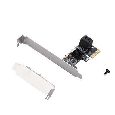 PCI Express PCIe to SATA3.0 2-Port SATA III Expansion Controller Adapter Card - Image 1 of 4