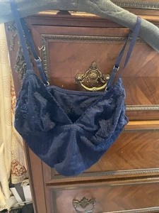 Bralette de encaje largo azul marino Aerie talla mediana - Imagen 1 de 6