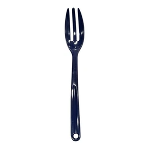 Trudeau Hollinger Design 2530 Slotted Serving Spoon Navy Blue Kitchen Utensil - Picture 1 of 4