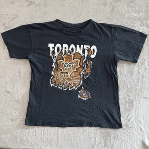 Vintage Toronto Maple Leafs NHL Sports T-Shirt Size Youth XL Brick Breakthrough - Bild 1 von 4