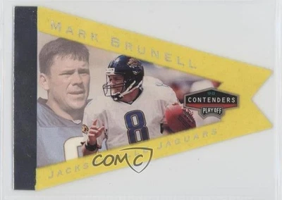 1998 Playoff Contenders Pennants Yellow Mark Brunell #44 - Image 1 of 2