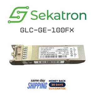 ♻️ Cisco Genuine GLC-GE-100FX 100BASE‑FX SFP Transceiver Module ⚡Fast Ship - Afbeelding 1 van 2