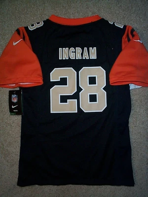 *IRREGULAR* New Orleans Saints Mark Ingram NFL Jersey Juvenil *NIÑAS* (L-GRANDE-14) Foto 1 de 2