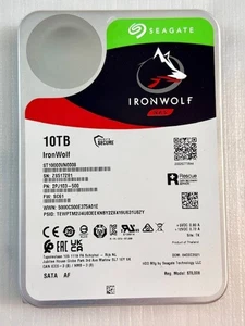 Seagate IronWolf 10TB NAS HDD – 3.5 Inch SATA 6Gb/s 7200 RPM (ST10000VN0008) - Picture 1 of 4