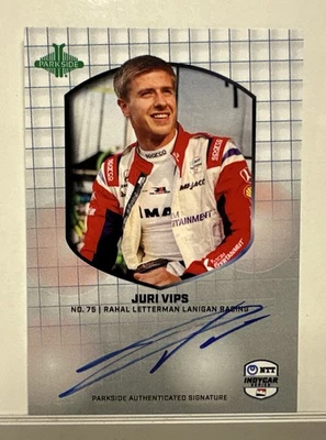 2025 Parkside Indycar Signature Series Juri Vips Autographed Card #SSH-JV - Image 1 of 3