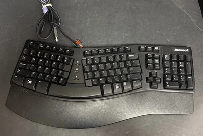 Microsoft Natural Ergonomic Keyboard Elite Rare Black KU-0045 XB20767-002 Tested - Image 1 of 4