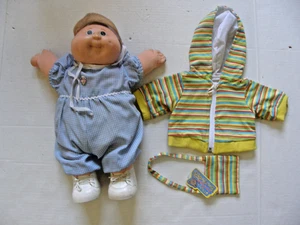 Vintage Cabbage Patch Bambini Preemie Originale 1982 Biondo + Felpa Giacca e Borsa - Foto 1 di 6