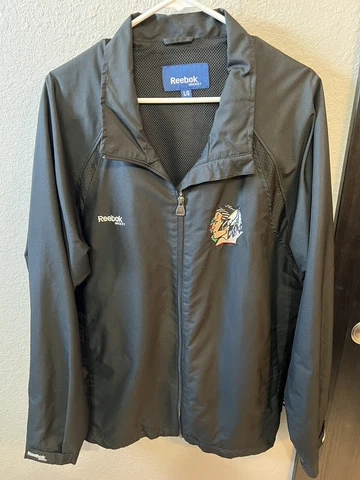 University of North Dakota Fighting Sioux Reebok Hockey Jacket Men’s Size Large Cover