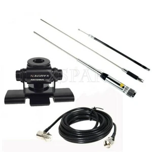 HH-9000 HF Mobile Antenna 29.6/50.5/144/435MHz w/ Bracket 5M Feeder For KT-7900D - Zdjęcie 1 z 4