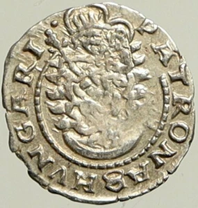 1612 KB HUNGARY King Matyas Matthias II Madonna Child Silver Denier Coin i101397 - Picture 1 of 3