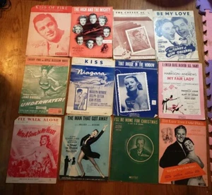 Large Lot of 98 Vintage Sheet Music/ Song Books- Marilyn Monroe - Picture 1 of 8