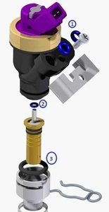 Vialle LPi 6-Zylinder Alle Injektoren 36 x O-Ringen Dichtung Reparatursatz - Bild 1 von 2