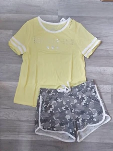 NWT Justice Girls Outfit You Be You RingerTop/Star Dolphin Shorts Size 10 (D) - Picture 1 of 2
