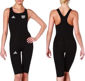 Adidas Kinder Wettkampf Anzug Schwimmanzug Triathlon FINA Badeanzug schwarz NEU