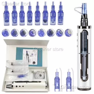 Micro Pen Wrinkle Removal Skin Rejuvenation Machine 9/12/24/36/42 Pins Anti-Age - Picture 1 of 24